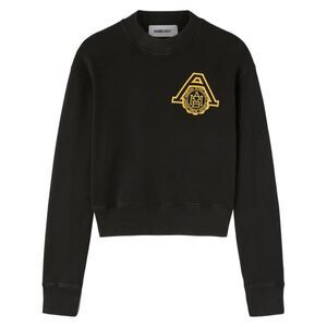 AMBUSH A Emblem Crewneck Sweatshirt Women BLACK T-Shirts & Tops